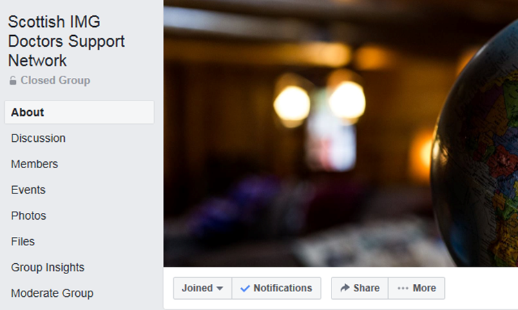 Scottish IMG Doctors Support Network - Closed Facebook Group